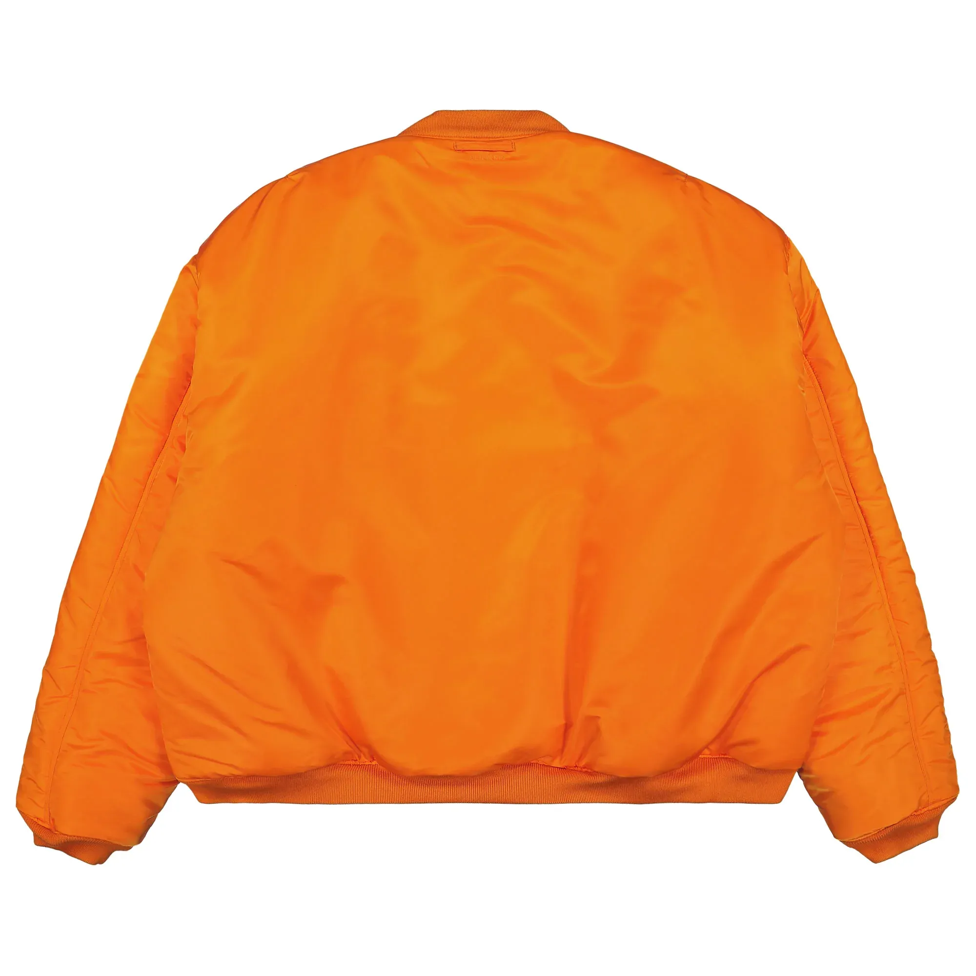 Oversized Leather Bomber Jacket - Image 7